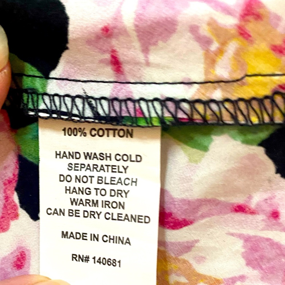 Unique Vintage Bowed Shoulder Fit & Flare Swing Dress Black W/Roses Size L EUC - Picture 4 of 6